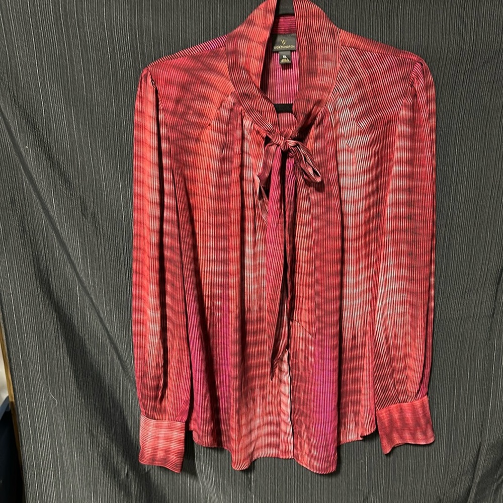 Worthington brand / Maroon polyester‎ top / Size XL / S-23